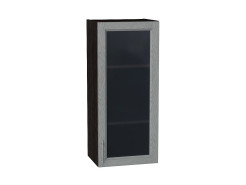 Шкаф верхний с 1-ой остекленной дверцей Сканди, цвет: Grey Softwood