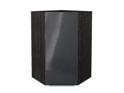 Шкаф верхний угловой Фьюжн, цвет: Anthracite