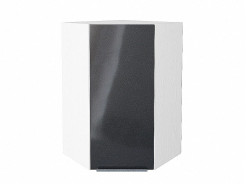 Шкаф верхний угловой Фьюжн, цвет: Anthracite