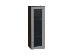 Шкаф верхний с 1-ой остекленной дверцей Сканди, цвет: Grey Softwood