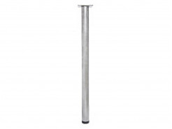 Опора для барной столешницы регулируемая 805*51 (с фланцем), цвет: Aluminum Gloss