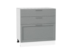 Шкаф нижний с 3-мя ящиками Сканди, цвет: Grey Softwood