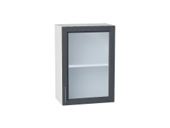 Шкаф верхний с 1-ой остекленной дверцей Сканди, цвет: Graphite Softwood