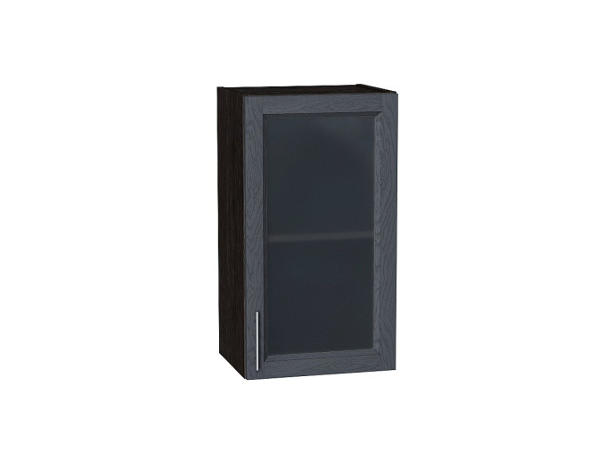 Шкаф верхний с 1-ой остекленной дверцей Сканди, цвет: Graphite Softwood Шкаф верхний с 1-ой остекленной дверцей Сканди, цвет: Graphite Softwood