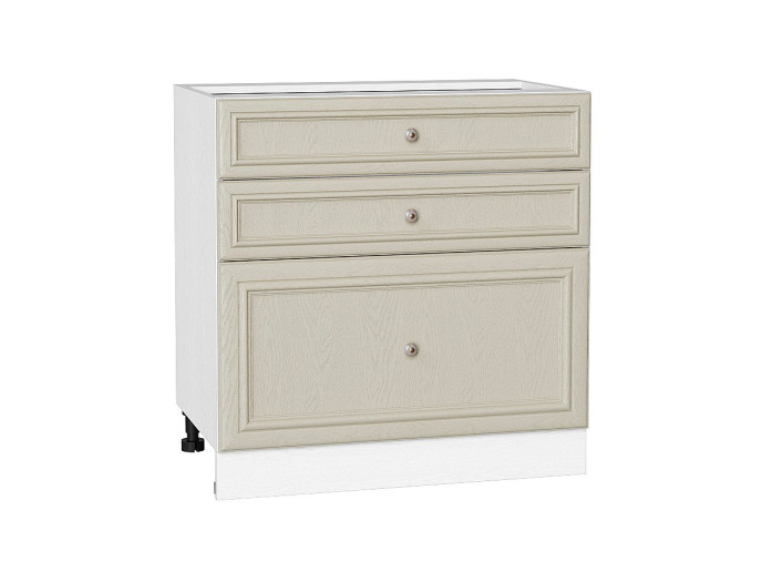 Шкаф нижний с 3-мя ящиками Шале, цвет: Ivory Шкаф нижний с 3-мя ящиками Шале, цвет: Ivory