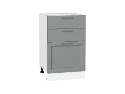 Шкаф нижний с 3-мя ящиками Сканди, цвет: Grey Softwood
