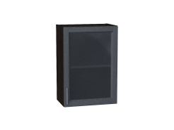 Шкаф верхний с 1-ой остекленной дверцей Сканди, цвет: Graphite Softwood