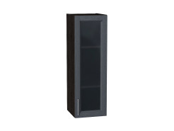 Шкаф верхний с 1-ой остекленной дверцей Сканди, цвет: Graphite Softwood