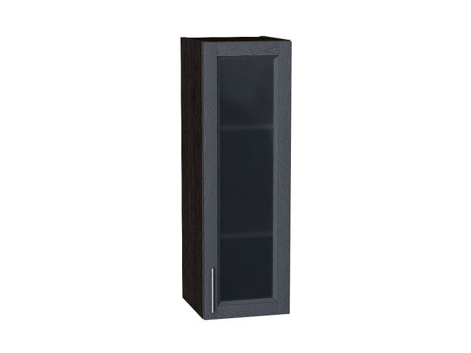Шкаф верхний с 1-ой остекленной дверцей Сканди, цвет: Graphite Softwood Шкаф верхний с 1-ой остекленной дверцей Сканди, цвет: Graphite Softwood