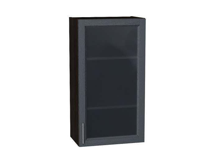 Шкаф верхний с 1-ой остекленной дверцей Сканди, цвет: Graphite Softwood Шкаф верхний с 1-ой остекленной дверцей Сканди, цвет: Graphite Softwood