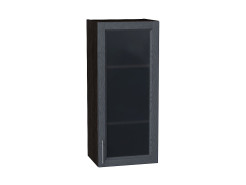 Шкаф верхний с 1-ой остекленной дверцей Сканди, цвет: Graphite Softwood