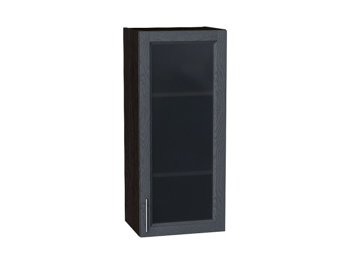 Шкаф верхний с 1-ой остекленной дверцей Сканди, цвет: Graphite Softwood Шкаф верхний с 1-ой остекленной дверцей Сканди, цвет: Graphite Softwood